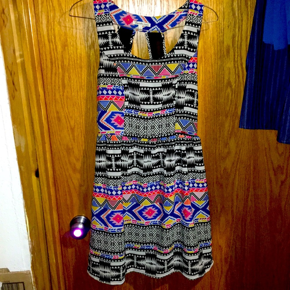 Charlotte Russe Geometric Style Midi Dress Small